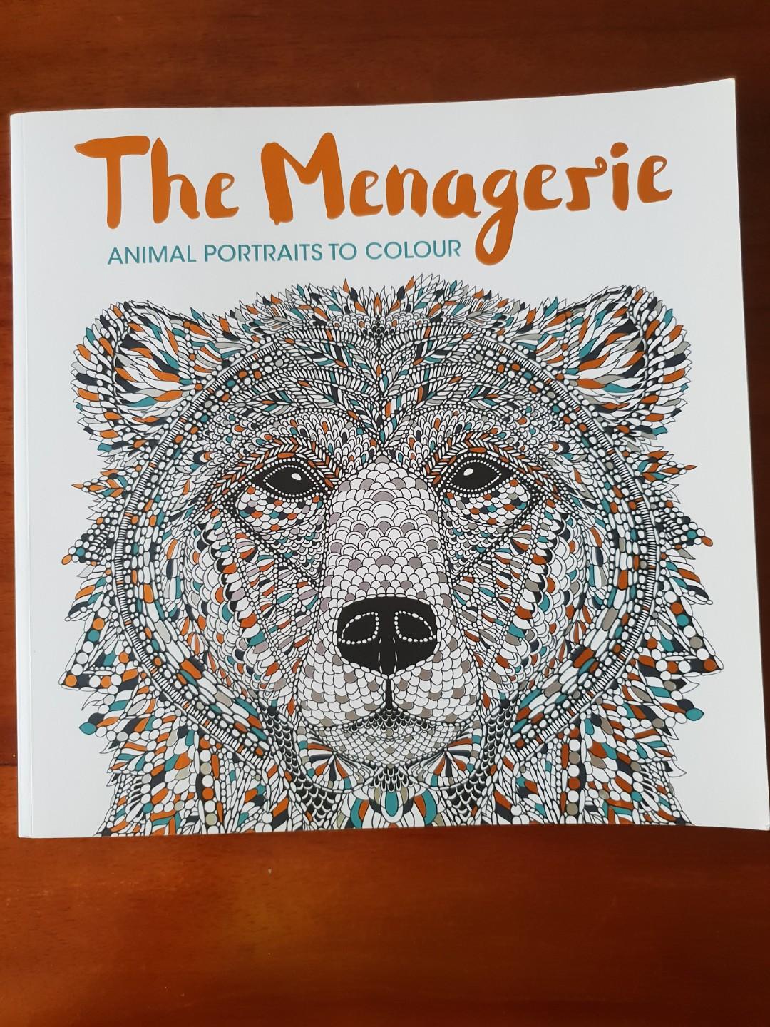 Download The Menagerie Animal Portraits Colouring Book Hobbies Toys Books Magazines Children S Books On Carousell