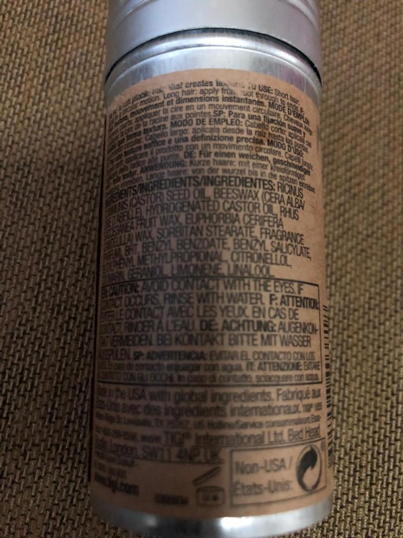 Tigi Bed Head Wax Stick 73g Health Beauty Hair Bath Body On