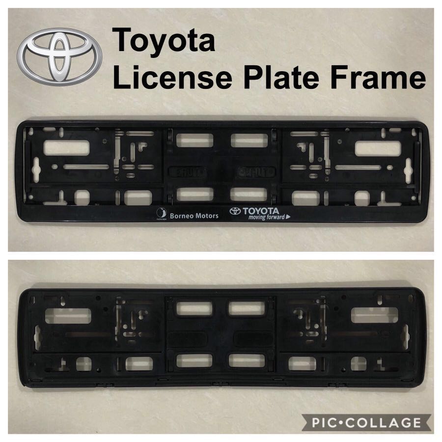 Toyota license shop plate holder