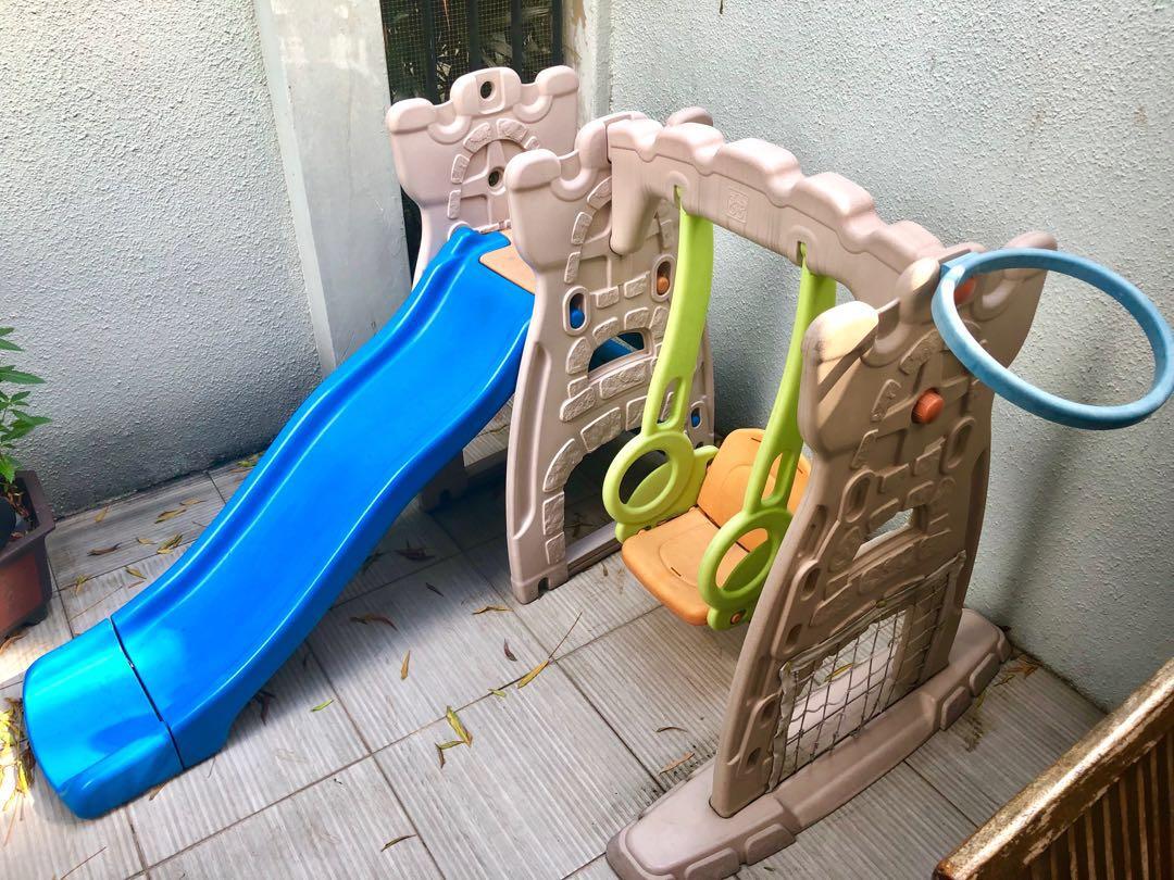 Toys r us slide and hot sale swing