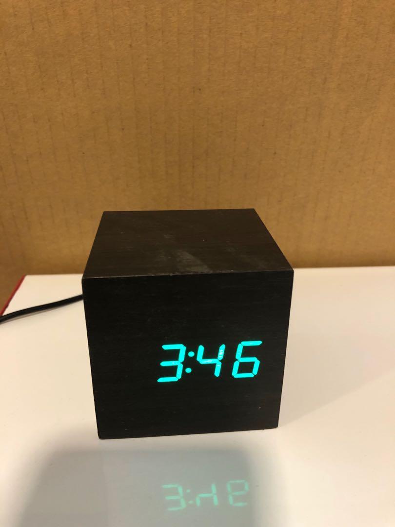 Usb Cube Clock USB digital clock, Furniture & Home Living, Home Decor, Clocks on Carousell