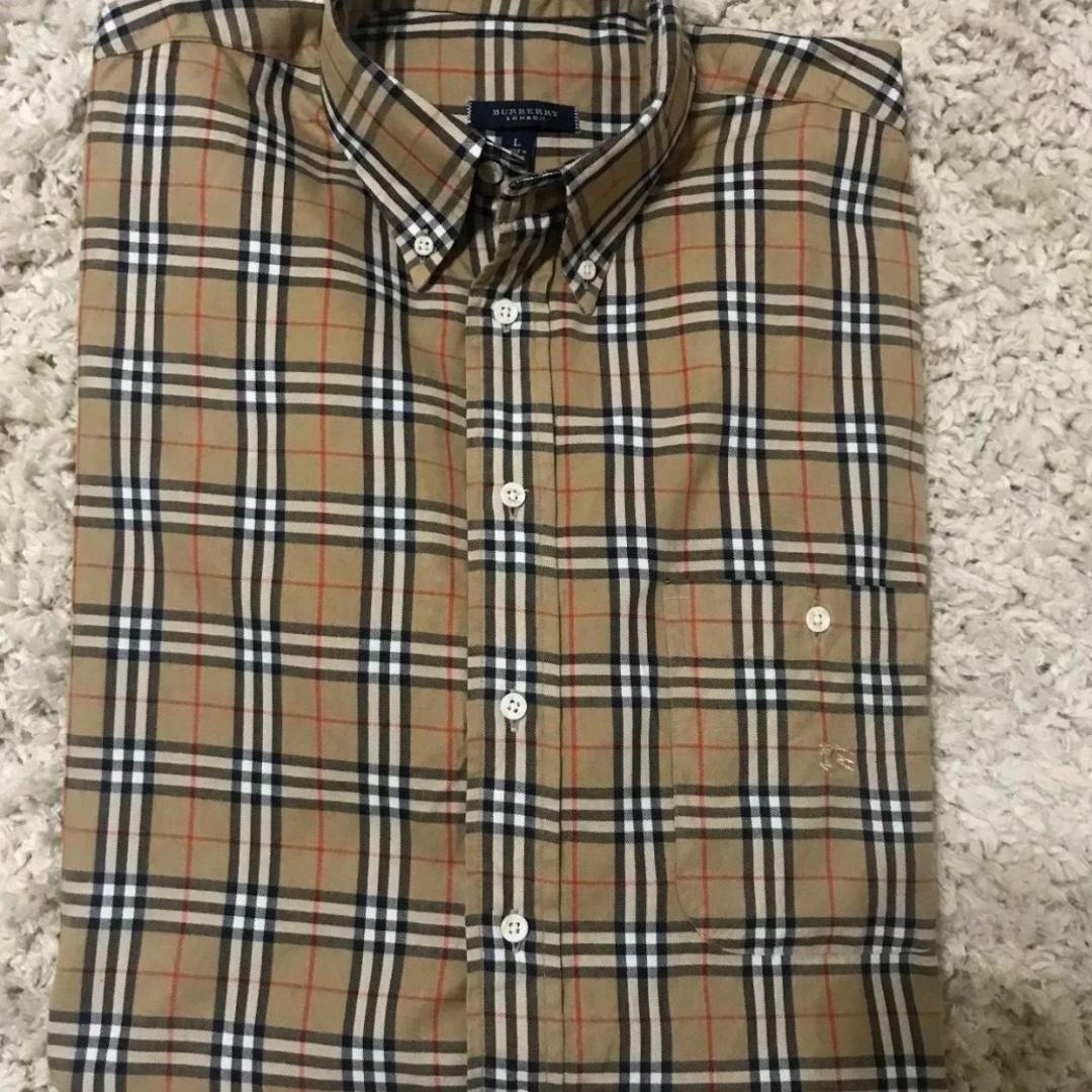 vintage burberry check shirt