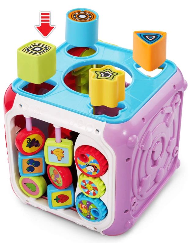 Vtech sort & discover activity cube pink