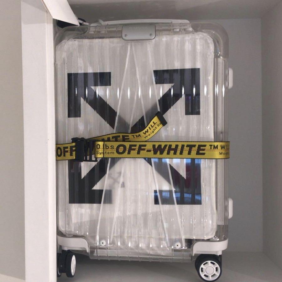 White rimowa off white luggage, Hobbies & Toys, Travel, Luggage on