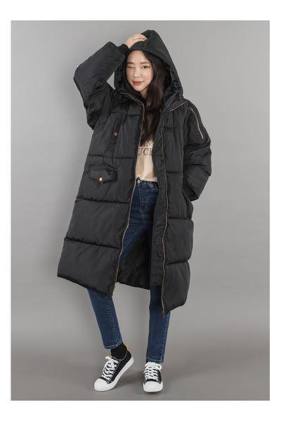 winter long padding korea