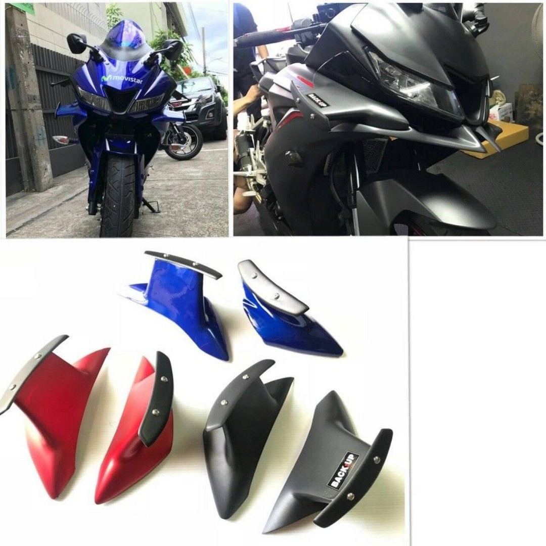 Yamaha Yzf R15 Aerodynamic Winglets Motorbikes Motorbike Accessories On Carousell