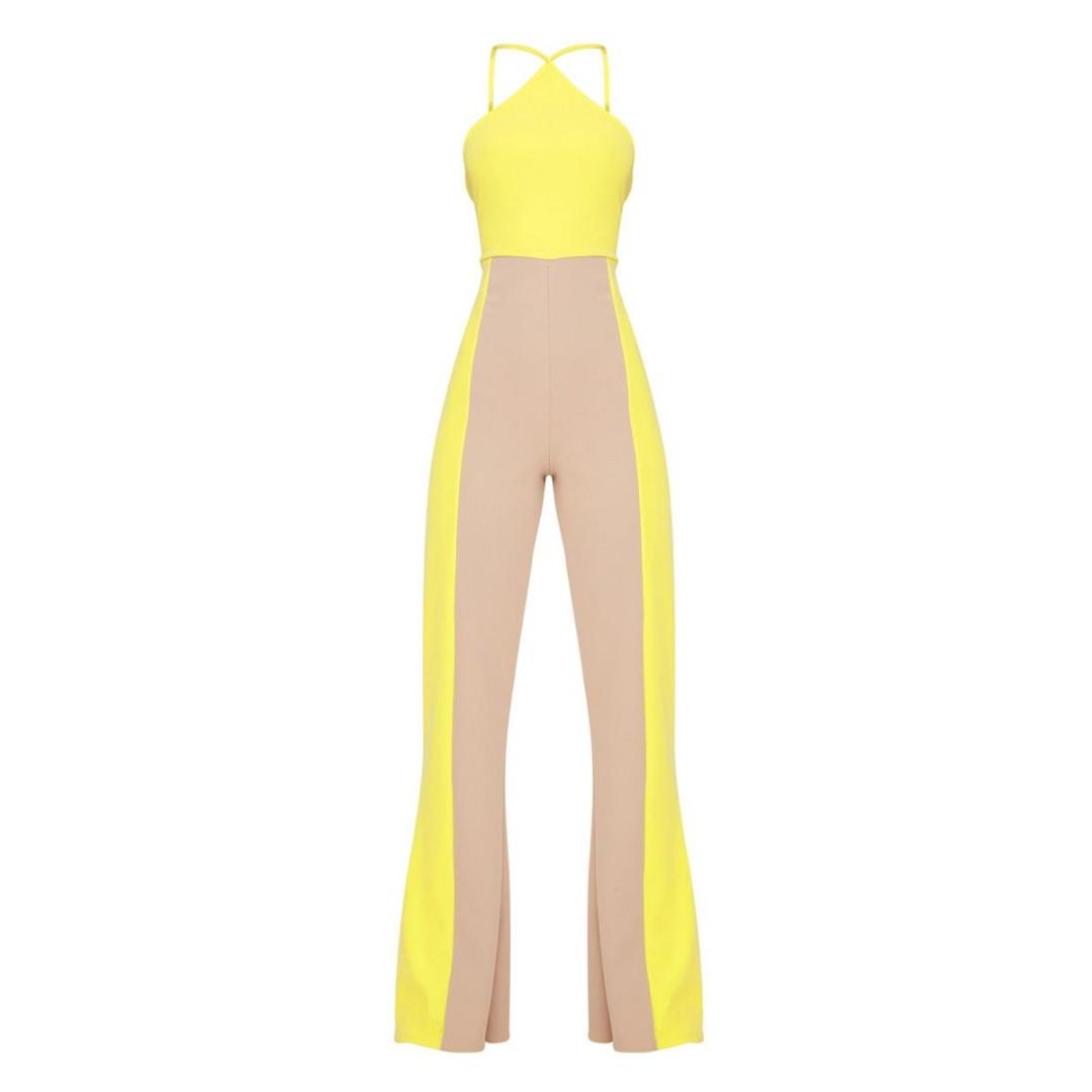 yellow colour jumpsuit