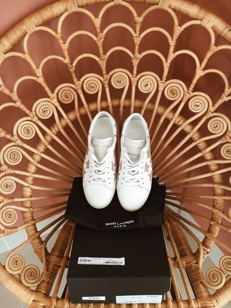 ysl classic court sneakers