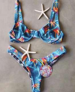 Moana bikini cookie shake reversible bra set