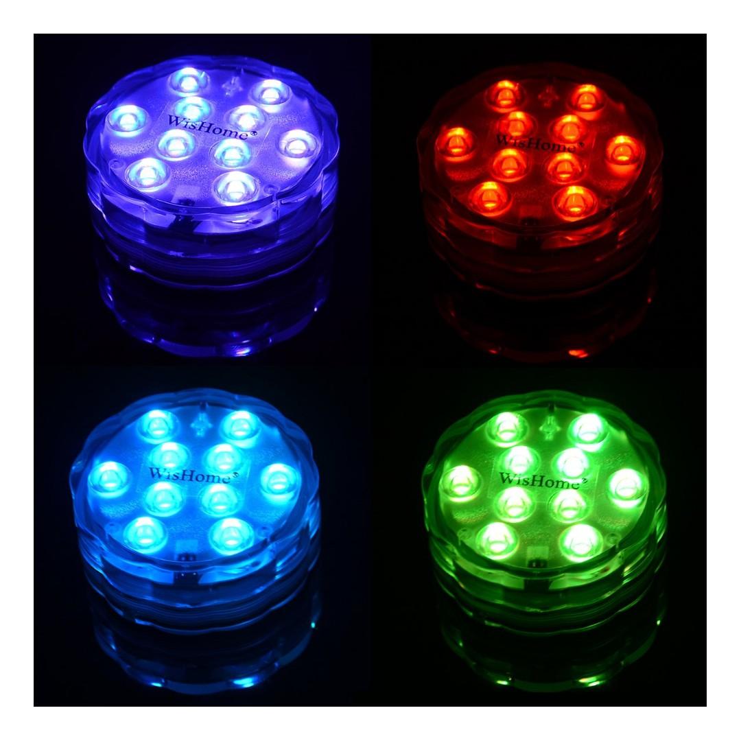 1697 Wishome Waterproof Battery Operated Submersible Led Lights