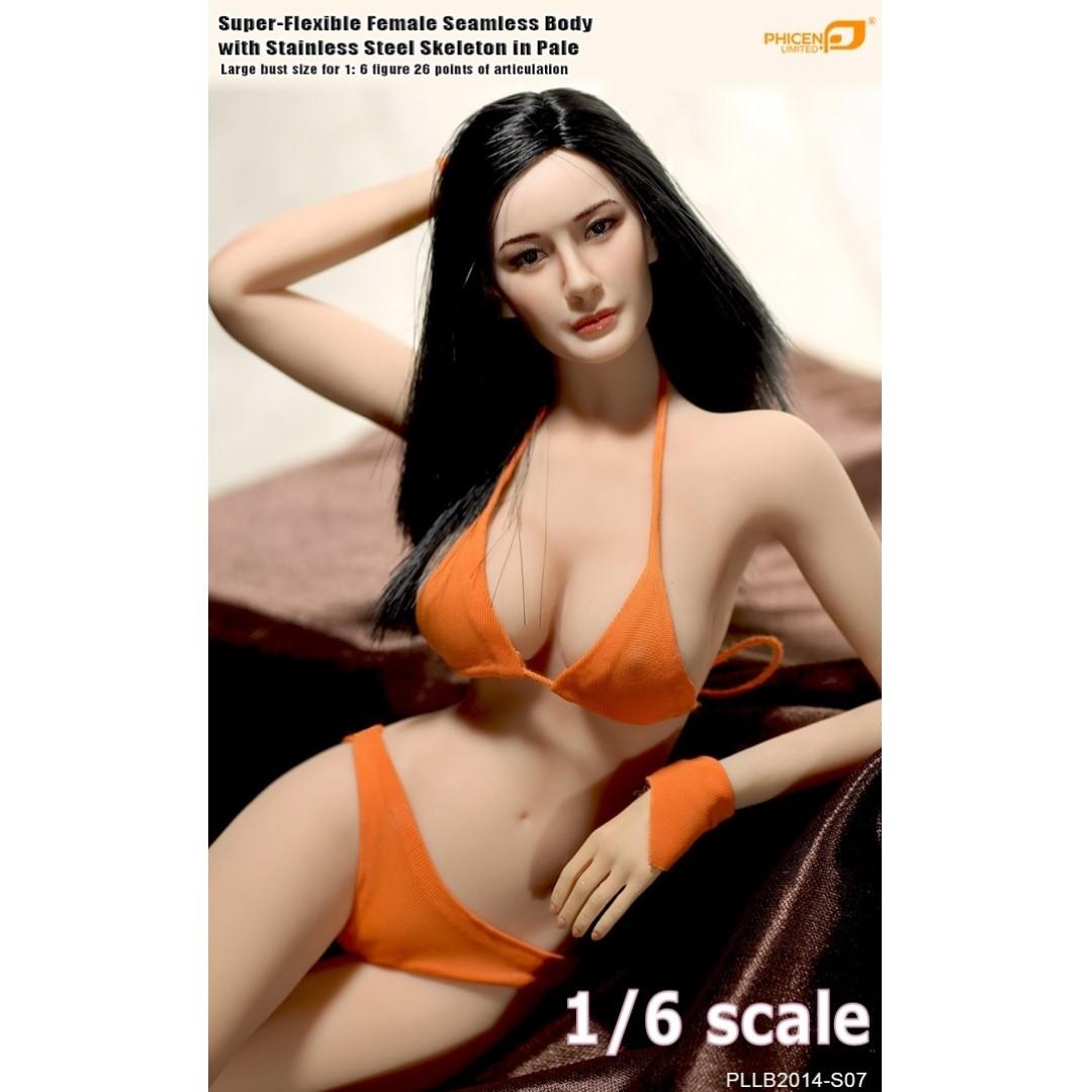 16 Scale Phicen Pllb2014 S07 Super Flexible Large Bust Seamless Female Body With Stainless 