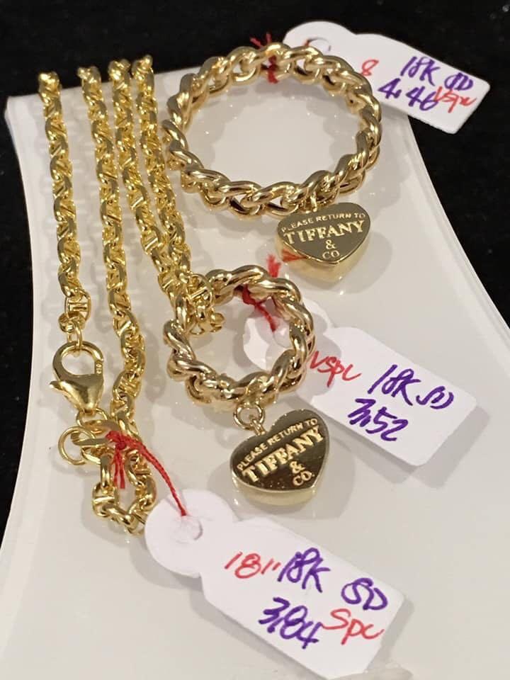 18k saudi gold tiffany co set sale
