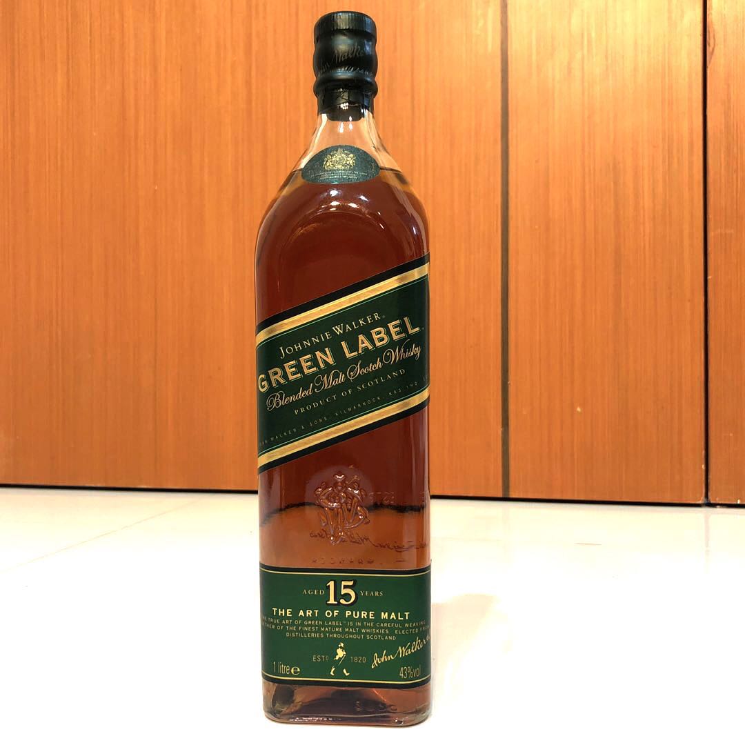1L) Vintage Green Label Johnnie Walker, Food & Drinks ...