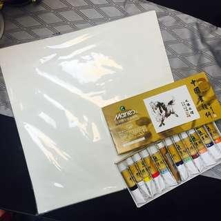 Chinese painting set- Rice paper and watercolor set