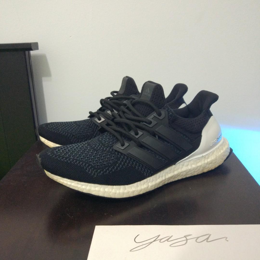Ultra boost 1.0 core black on feet hot sale