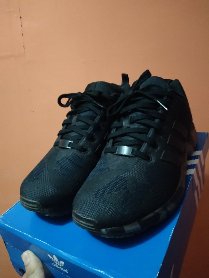 Adidas ZX Flux Black Carbon Camo colorway