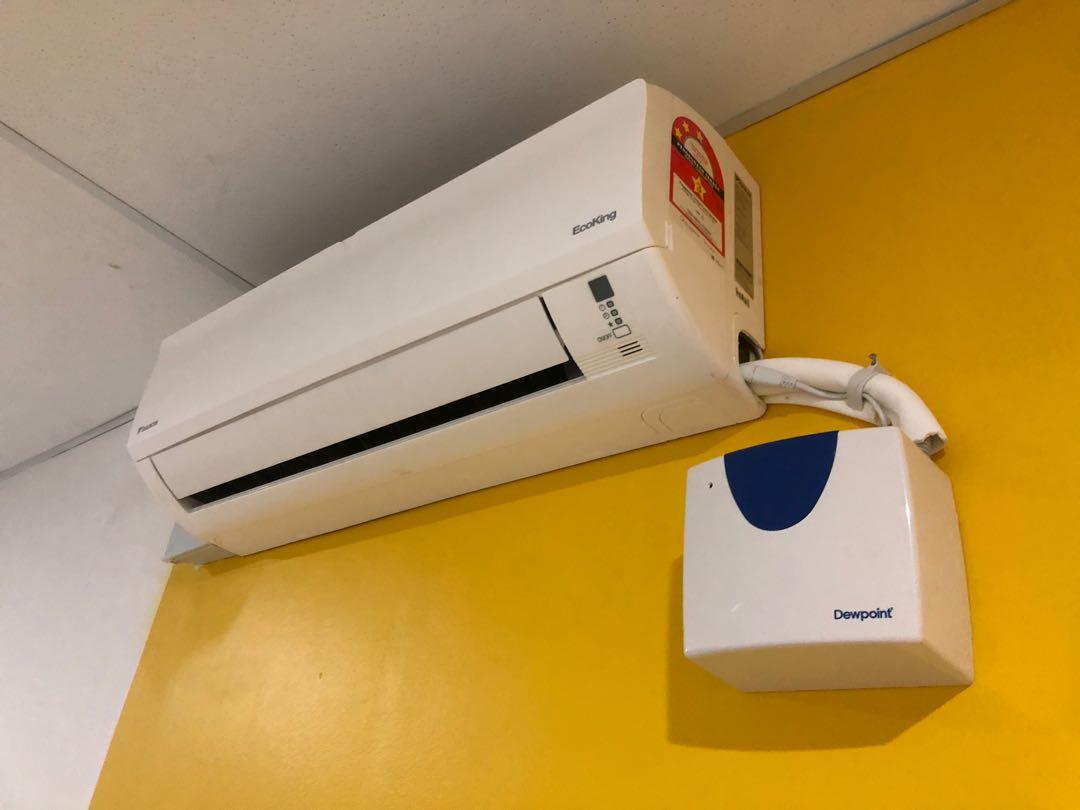 Aircond Daikin 1.5hp + Drainage Pump, TV & Home Appliances, Water