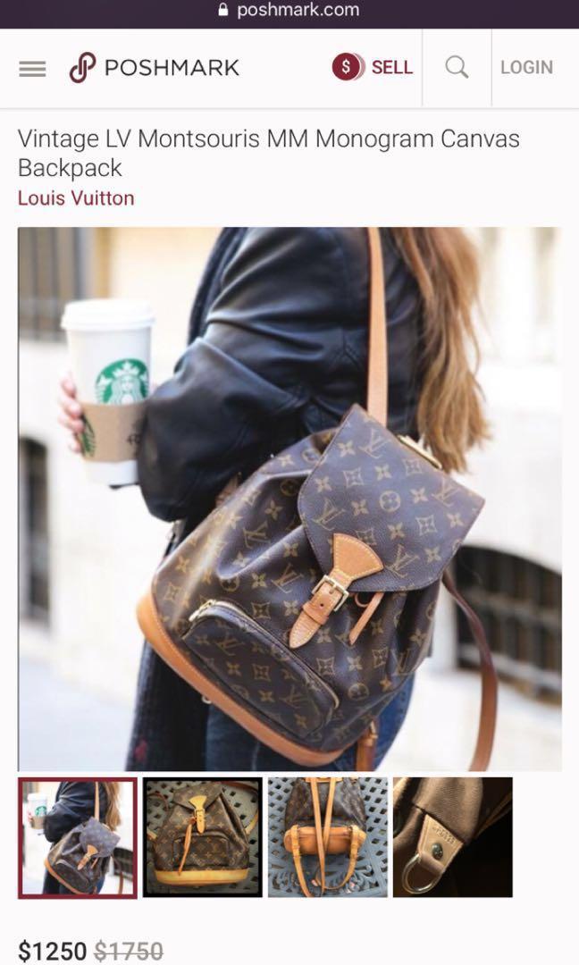 Louis Vuitton Montsouris MM Monogram Backpack - A World Of Goods