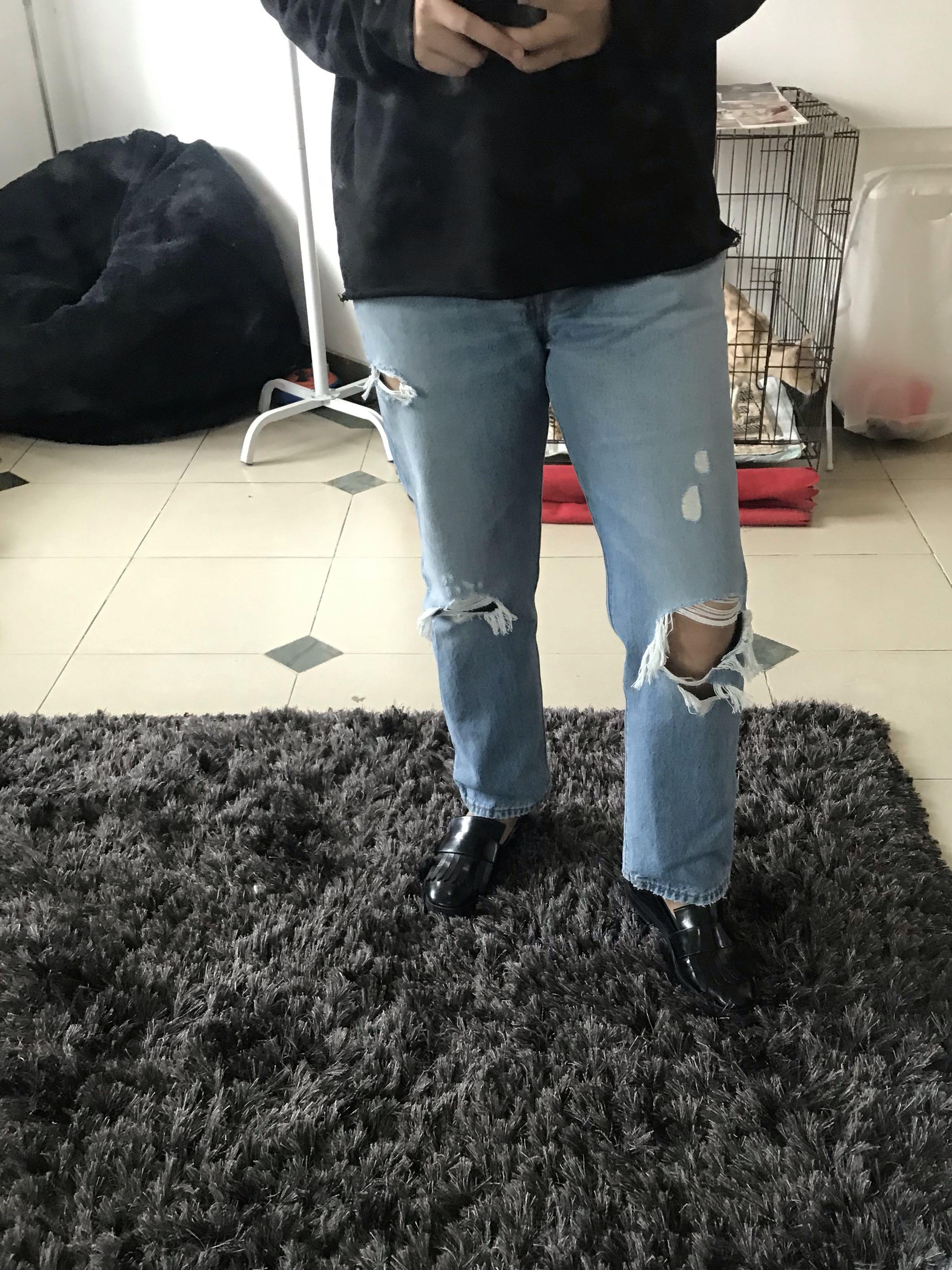 Authentic Levi s 501 Authentically Yours Fesyen Wanita Pakaian Wanita Bawahan di Carousell
