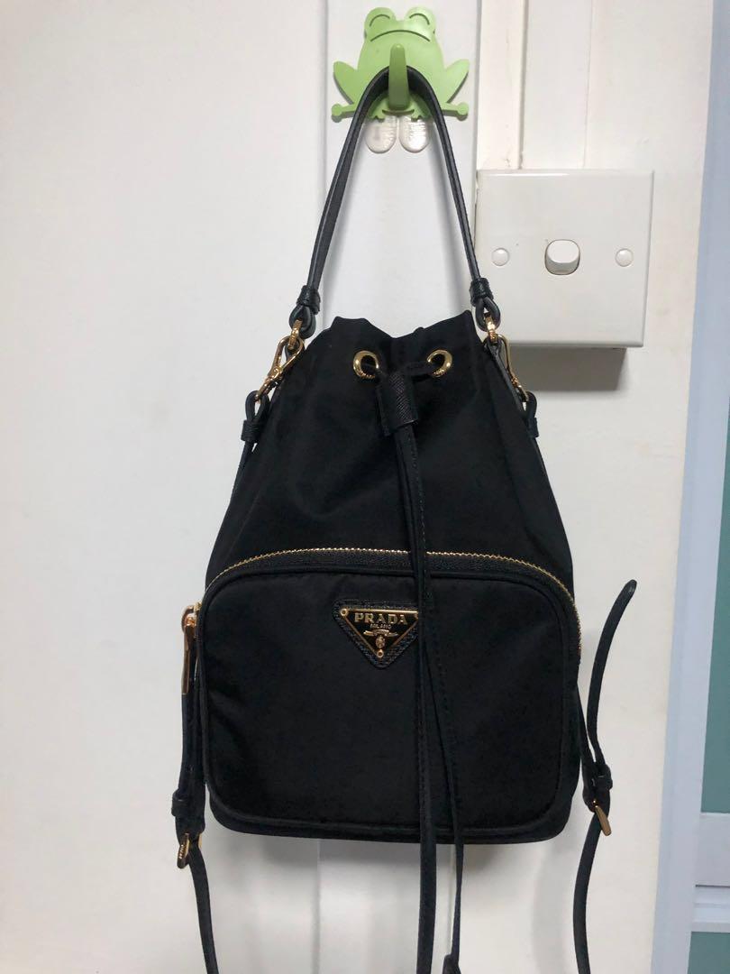 Authentic Prada Bucket Bag, Luxury, Bags & Wallets, Handbags on Carousell