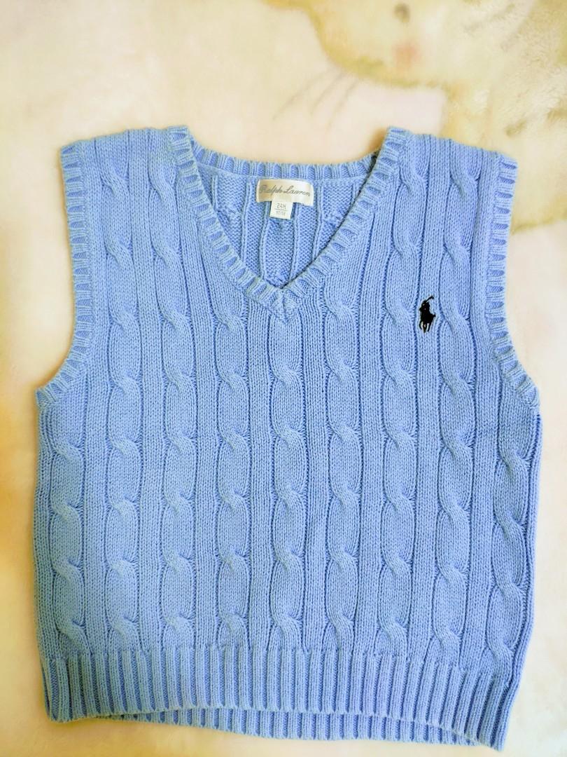 Baby sweater vest Ralph Lauren light 
