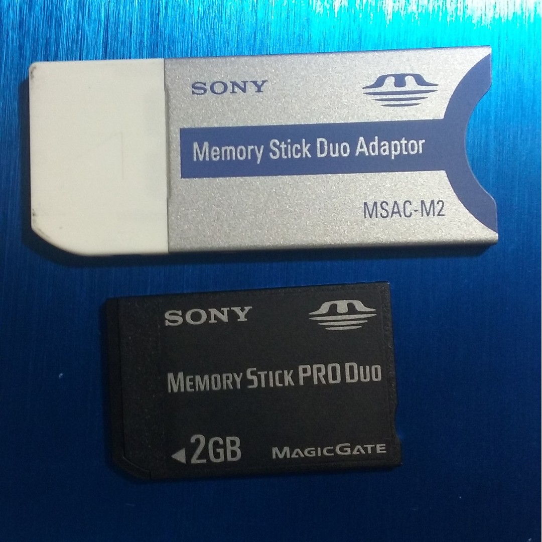 Brand New 100 Authentic Original Sony Memory Stick Pro Duo 2gb Magic Gate With Adapter Made In Japan Electronics Others On Carousell