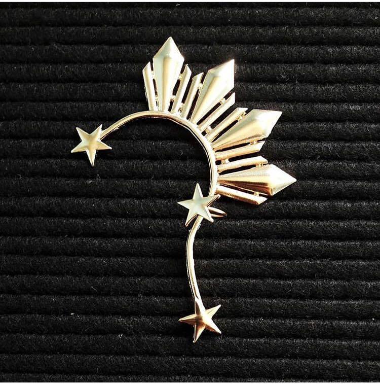 Three stars and sun ear cuff store