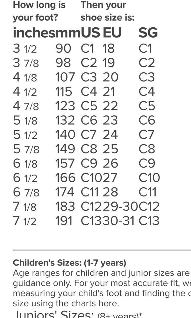 c10 size in crocs