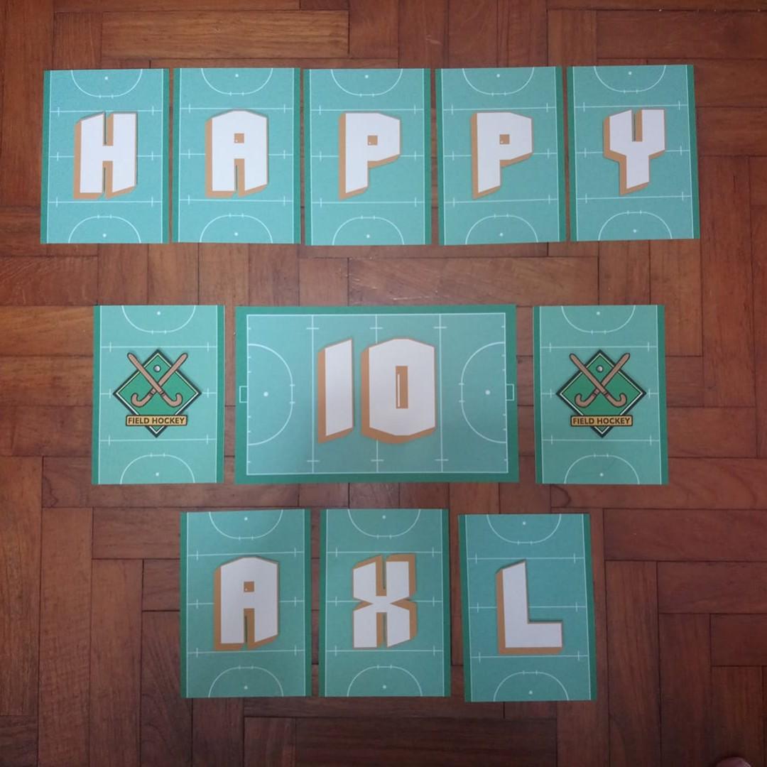 Custom Banner Handcraft 3d Wording Birthday Anniversary