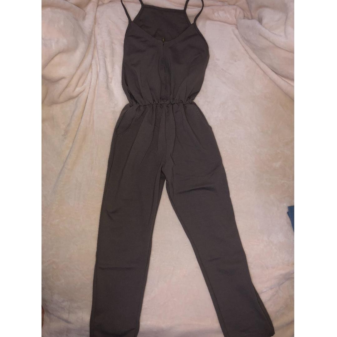 dark gray jumpsuit