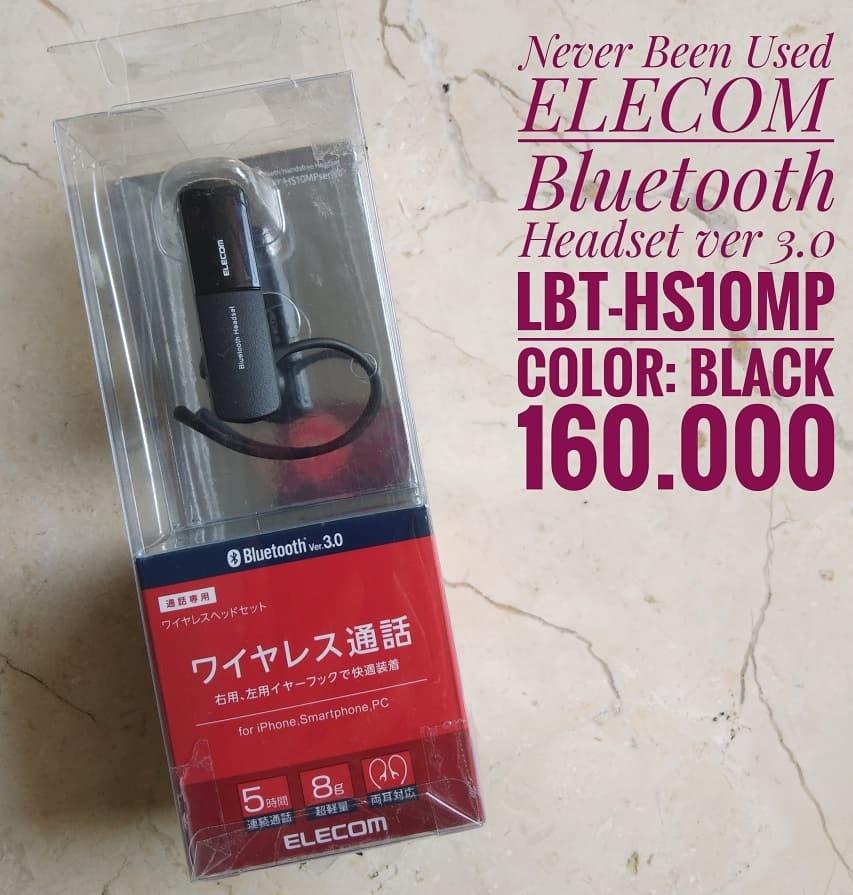 Elecom Bluetooth Headset Ver 3 0 Lbt Hs10mp Black Elektronik