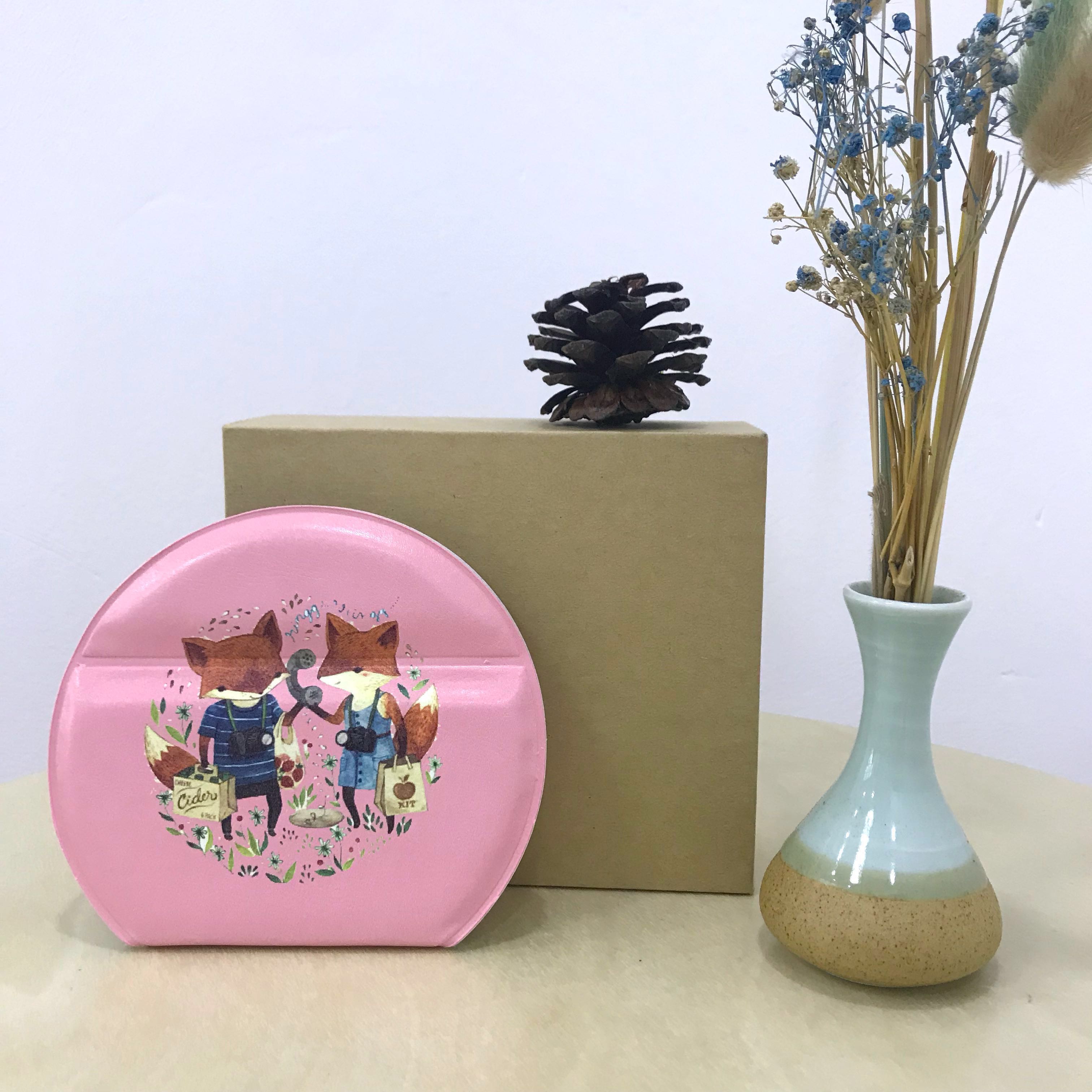 Float Glass Portable Mirror Fox In The Woods Women S Fashion Photo