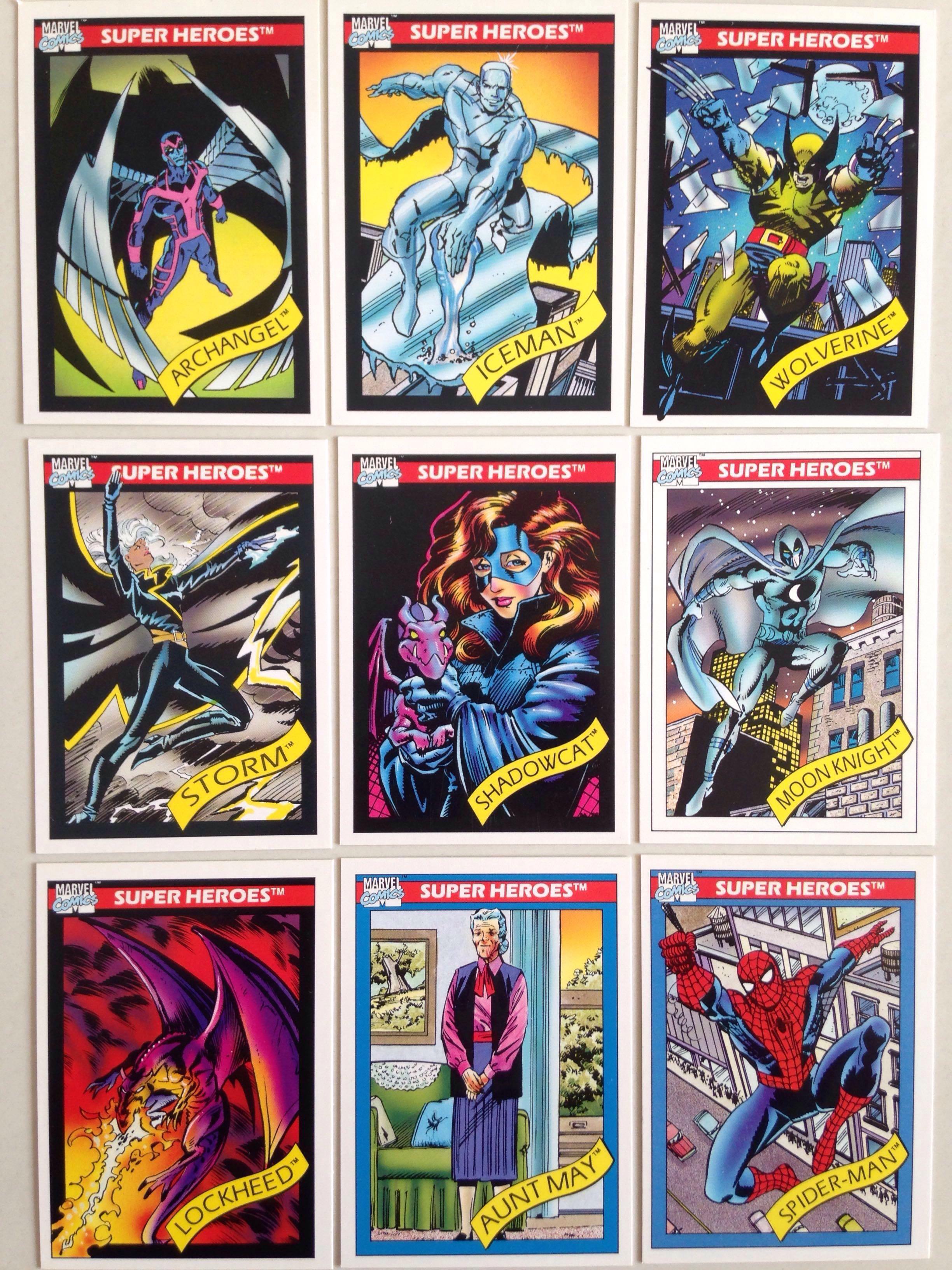 Marvel Cards 1990 1990 Marvel Universe Series 1 Complete