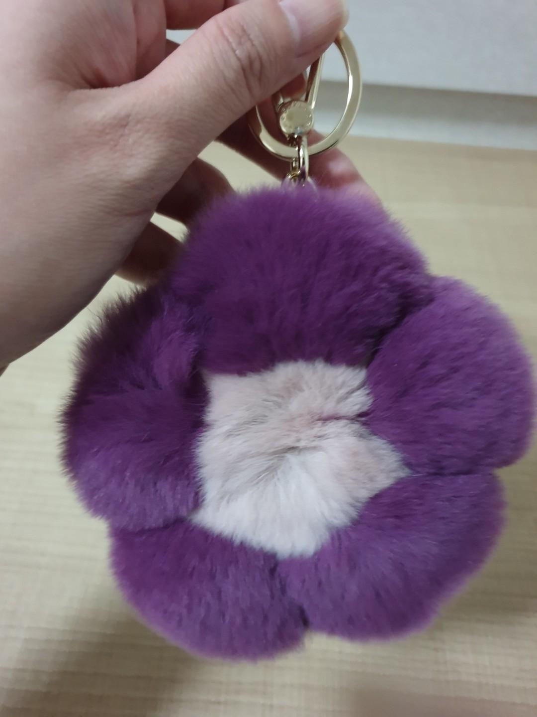 Furla Bubble Pom Flower Keyring Luxury Accessories on Carousell