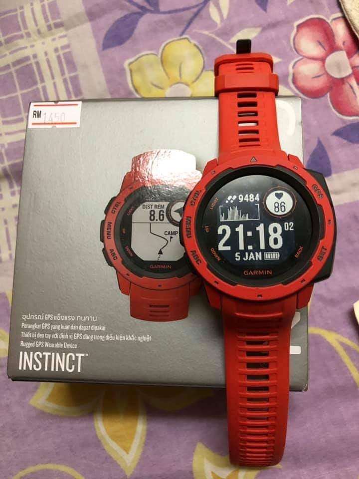 Garmin instinct flame sale red