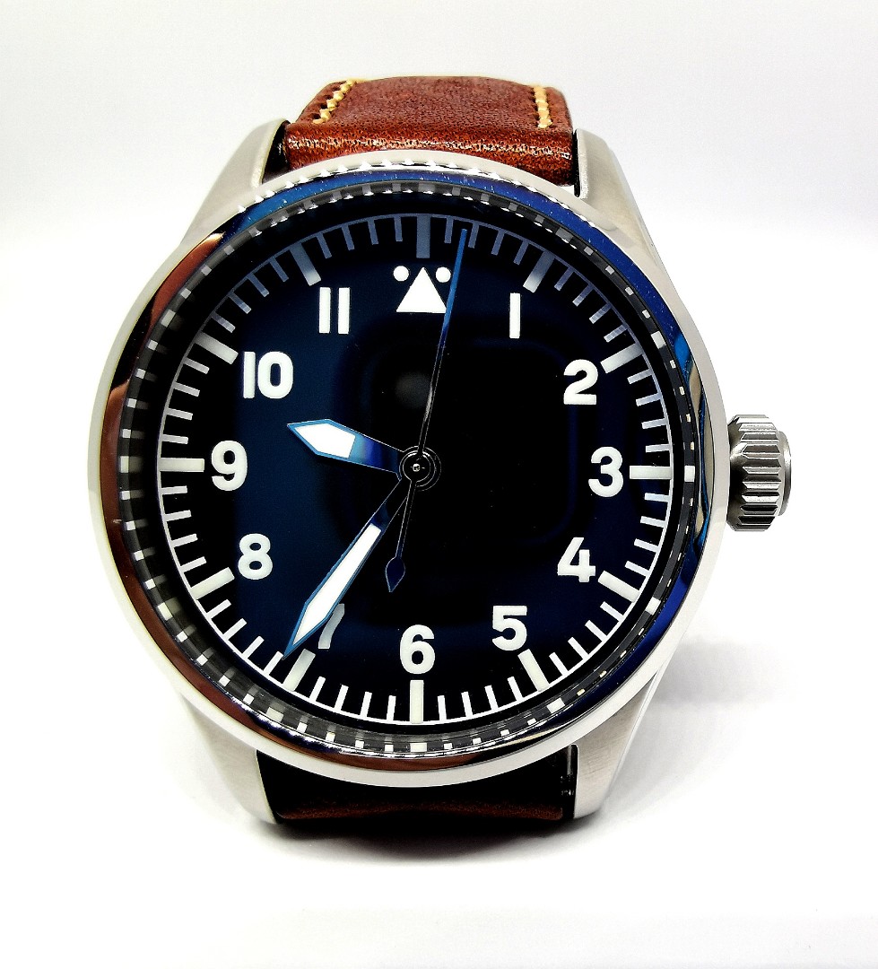 Geckota K1 01 automatic Pilot Flieger Watch sapphire No Trades