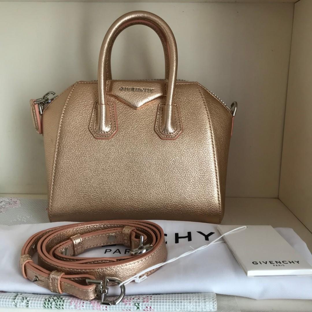 Givenchy antigona rose best sale gold