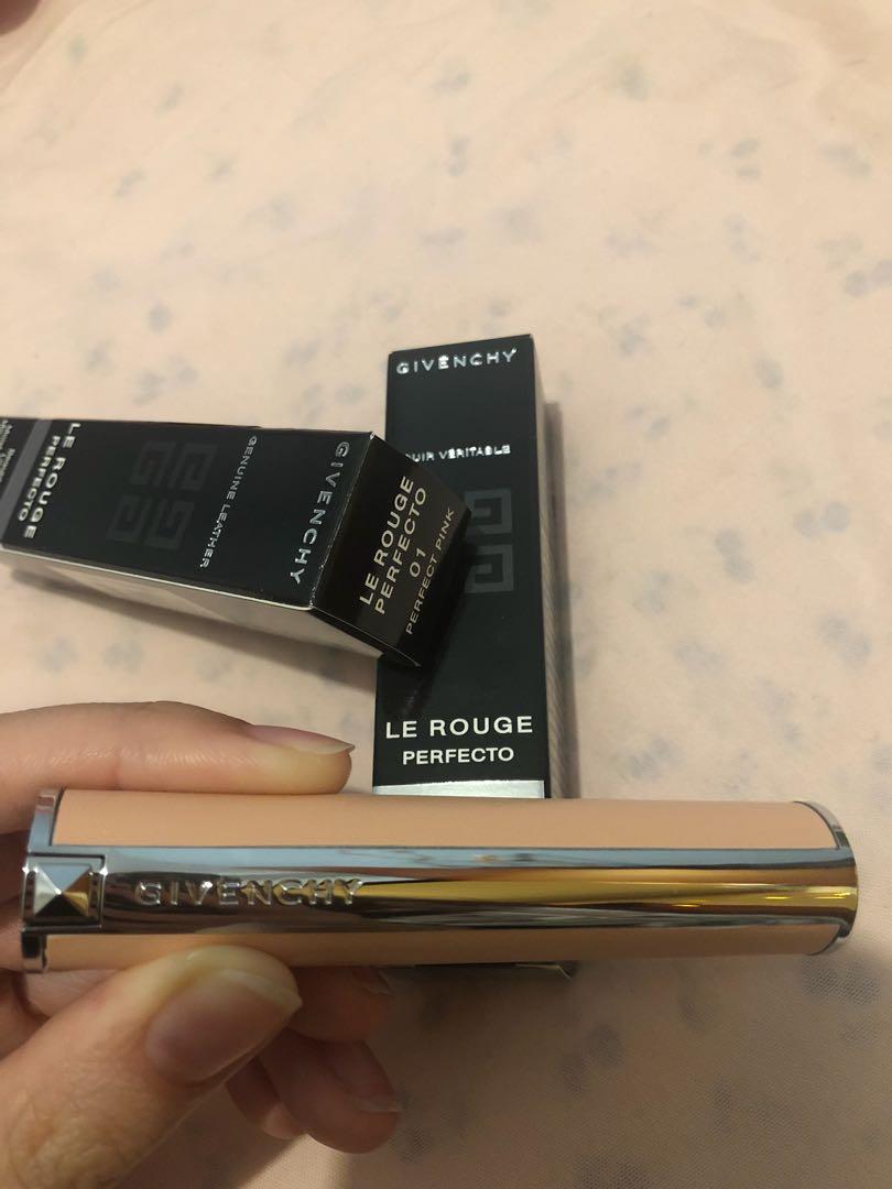 givenchy le rouge 01 new 全新纪梵希粉色小羊皮唇膏