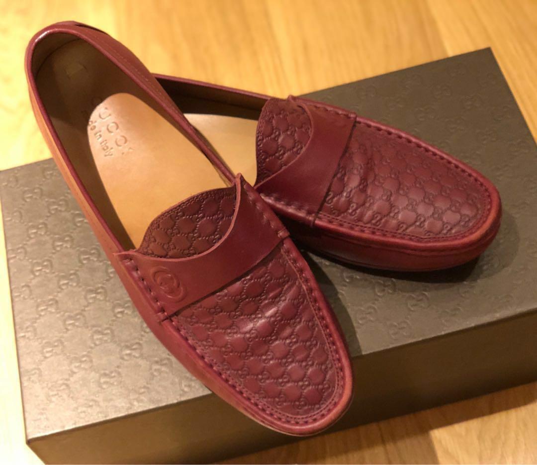 Red Loafers GG Microguccissima 