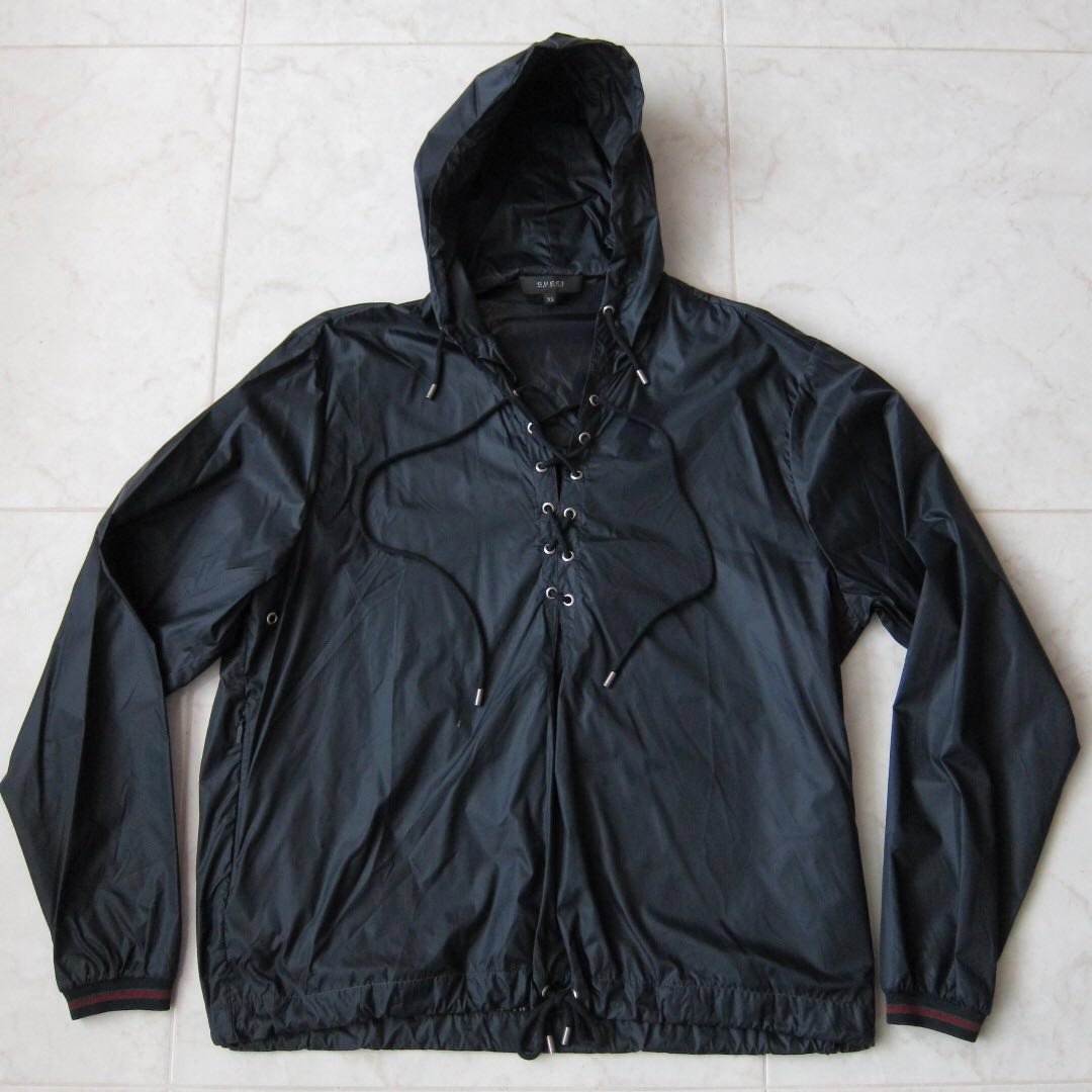 gucci windbreaker black