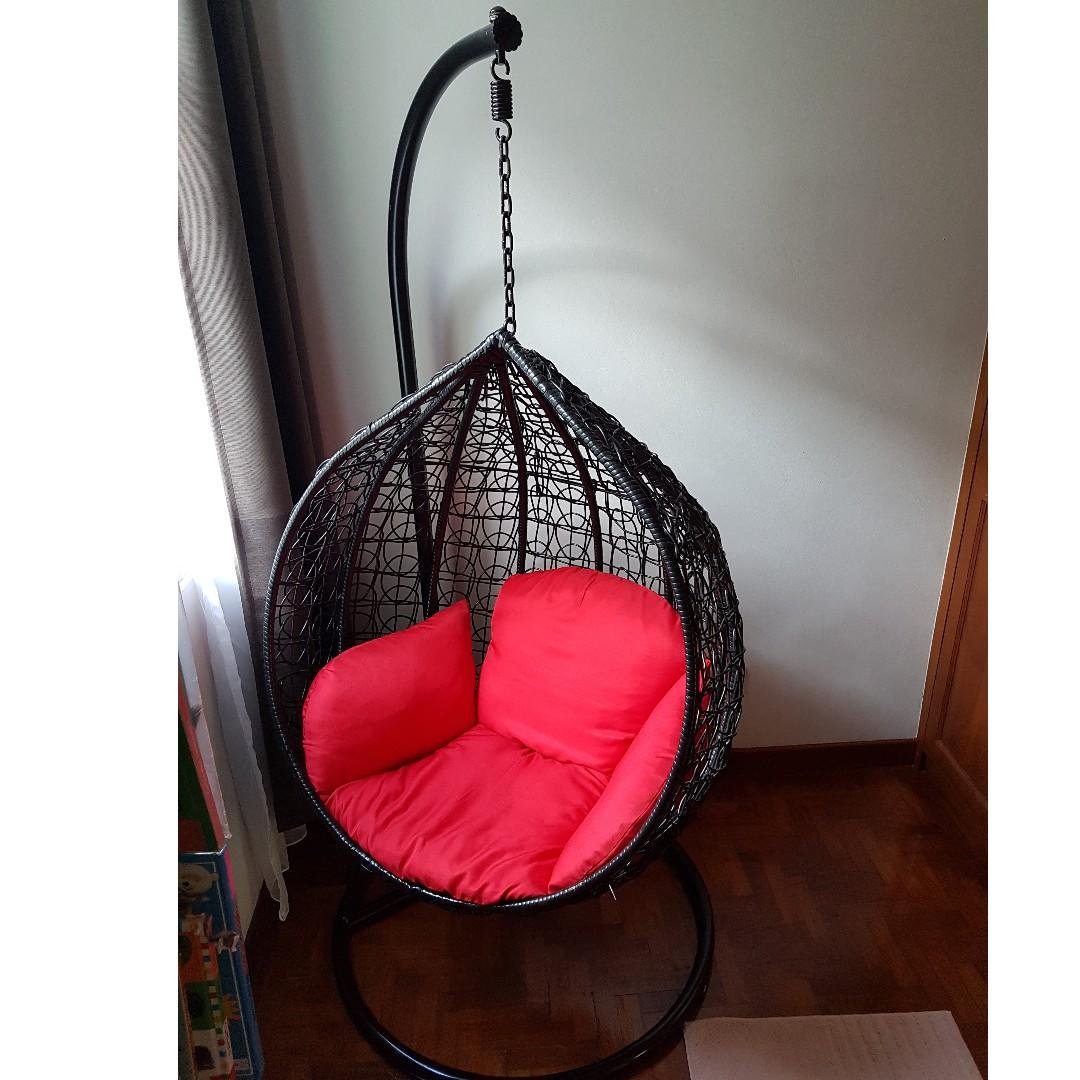 Hanging Egg Chair Swing Furniture Others On Carousell