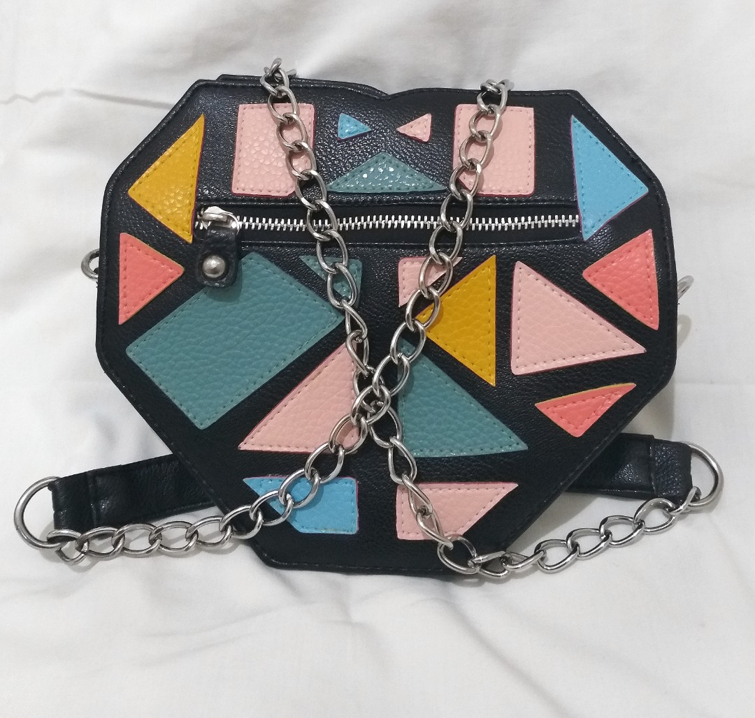 Babyhug Free Size Sling Bag With Heart Design - Multicolour