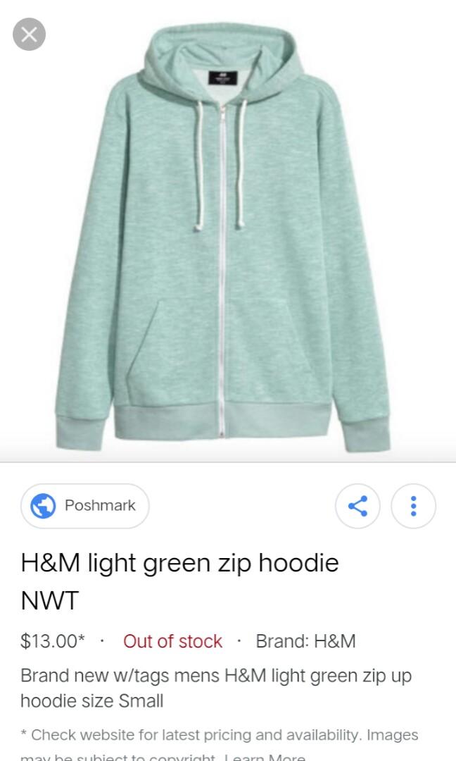 green zip up sweater