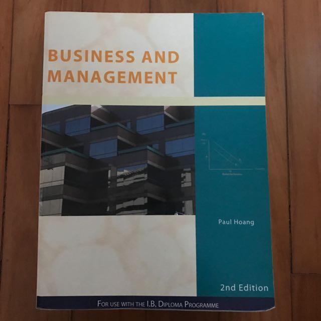 Ib Business And Management Textbook By Paul Hoang 2nd Edition