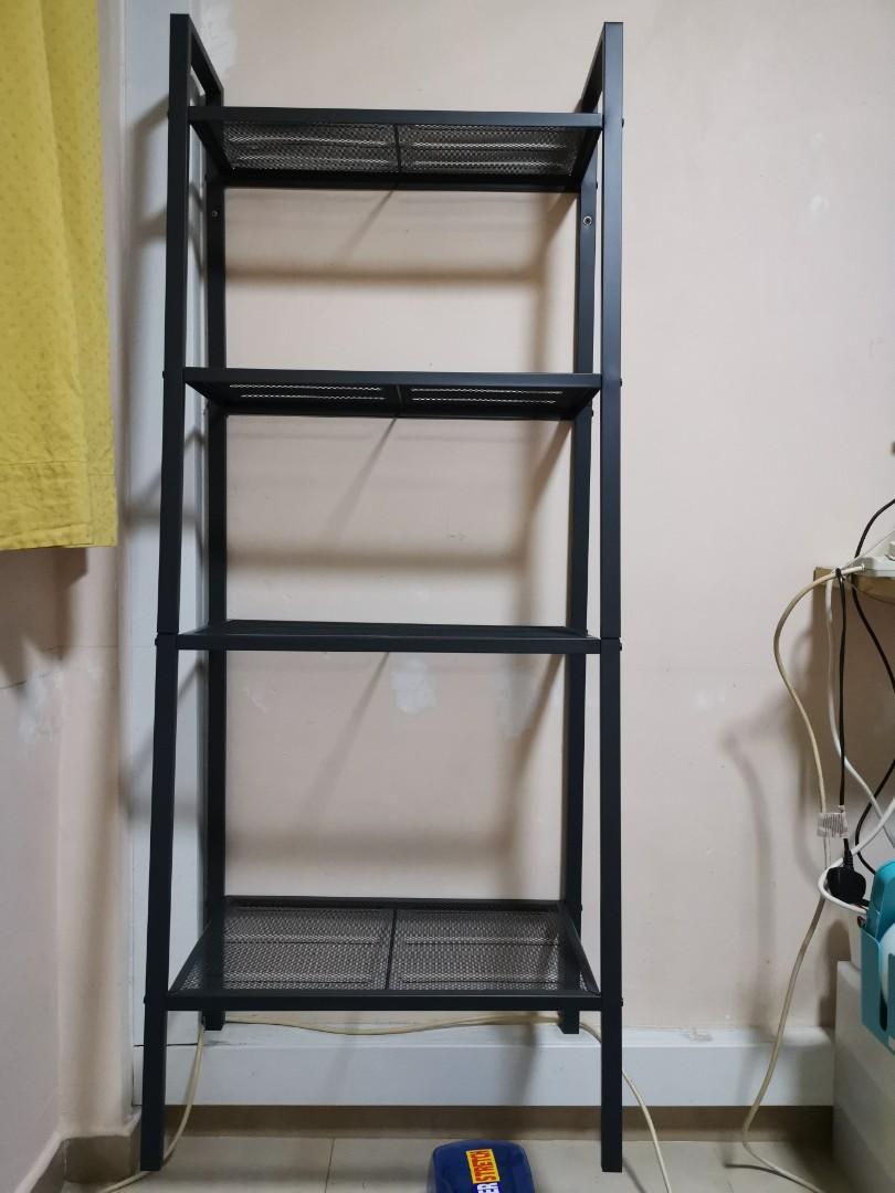 Ikea Display Rack Lerberg Shelf Dark Grey Furniture Others On Carousell