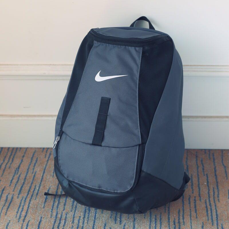 grey nike school bag