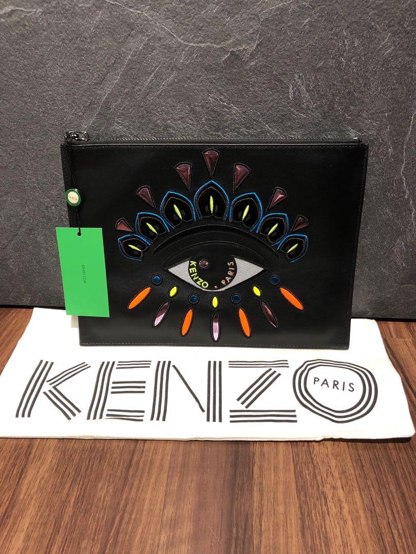 kenzo eye clutch