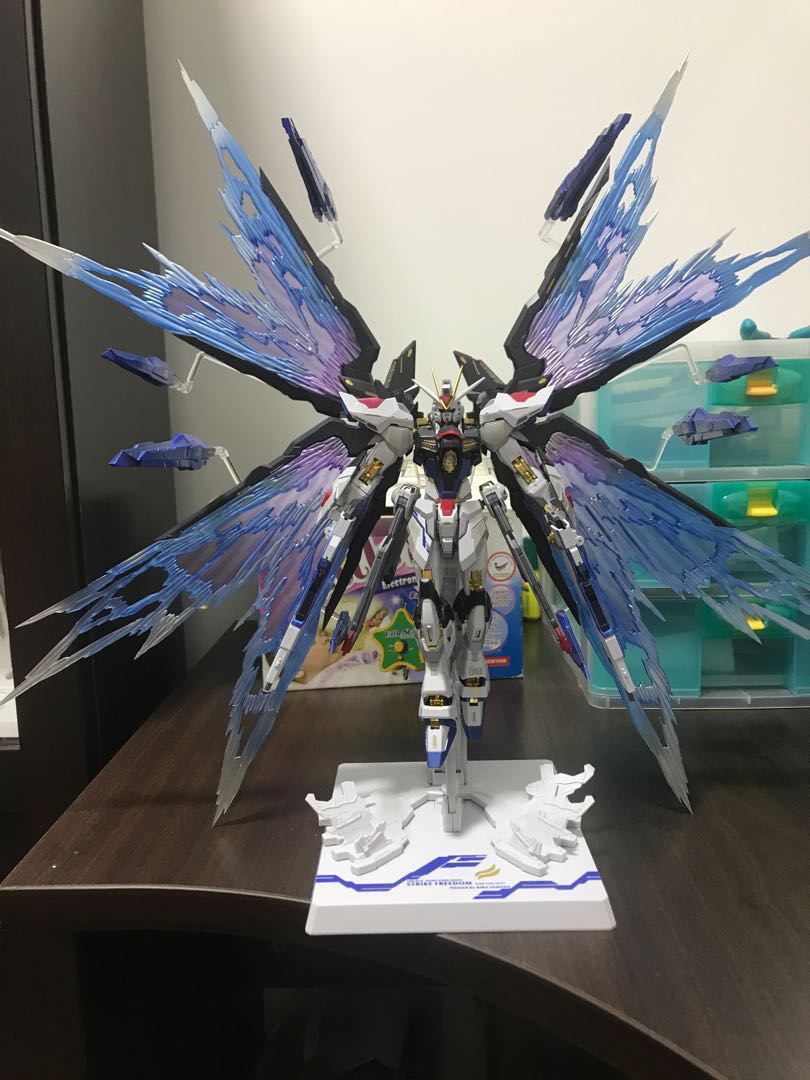 Metal Build Strike Freedom Gundam With Wing Of Light And Dragoon Toys Games Bricks Figurines On Carousell