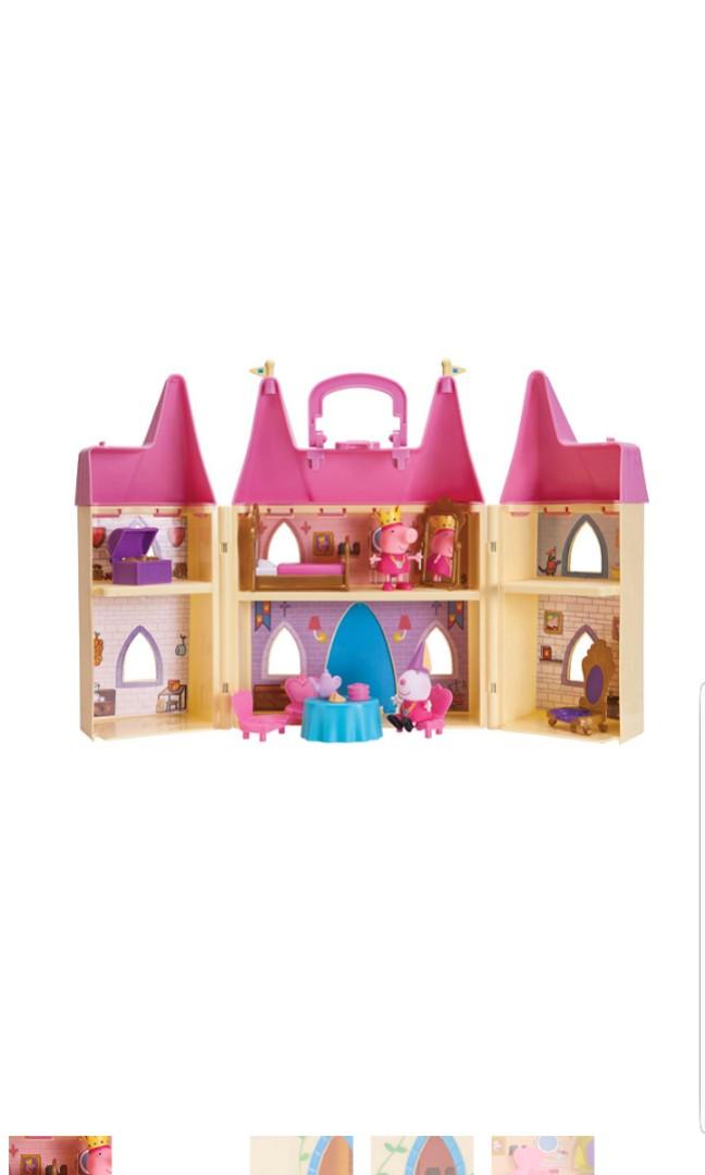 peppa pig's princess castle deluxe playset