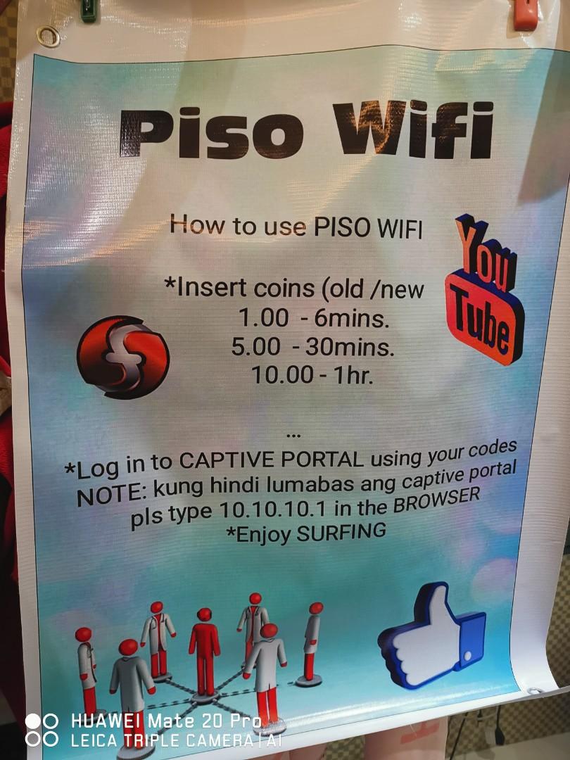Piso Wifi Machine with Led indicator auto generated codes, Furniture